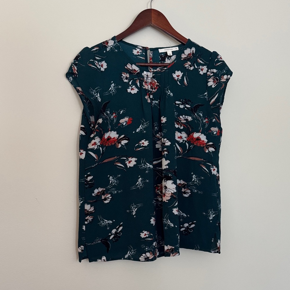 Floral Green Women's Top